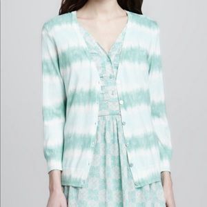 Tory Burch Mint Green Bogott tie-dye Cardigan